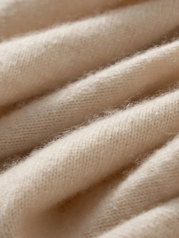 Selene Scarf-Collar Cashmere Pullover