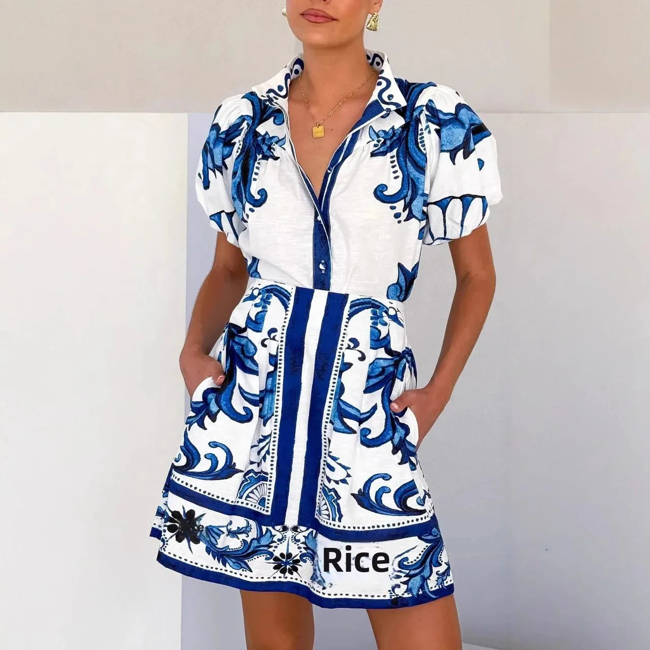 Kelsey Linen Floral Cocktail Dress
