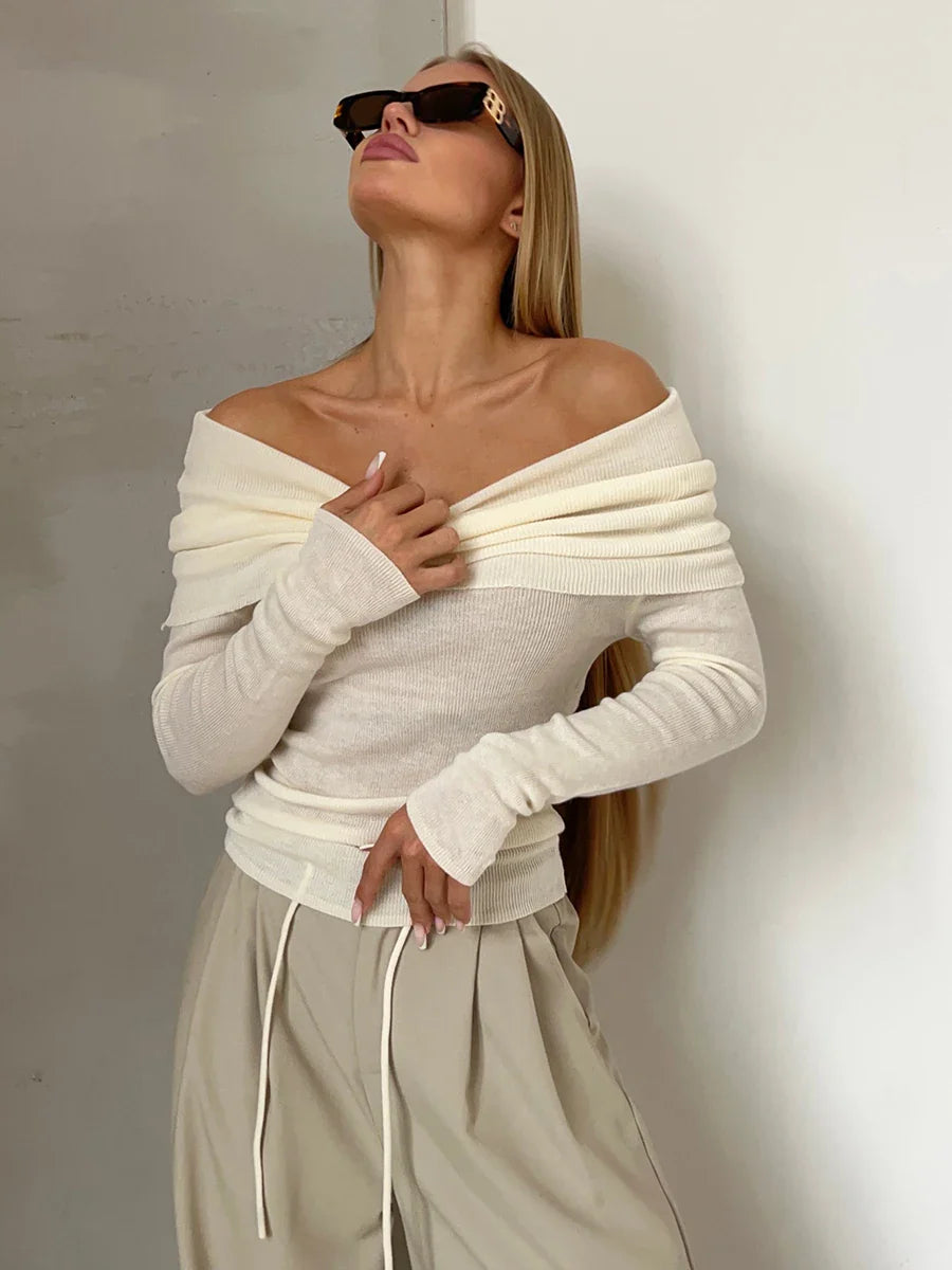 Orvieto Off-Shoulder Knit Top