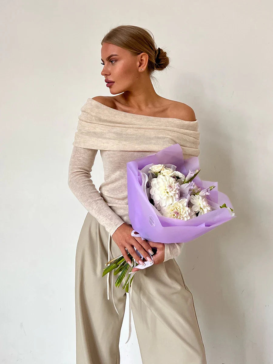 Orvieto Off-Shoulder Knit Top
