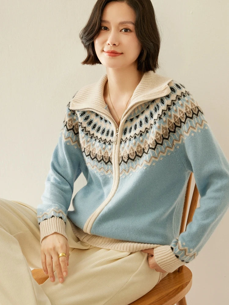Strathan Cashmere Zip-Up