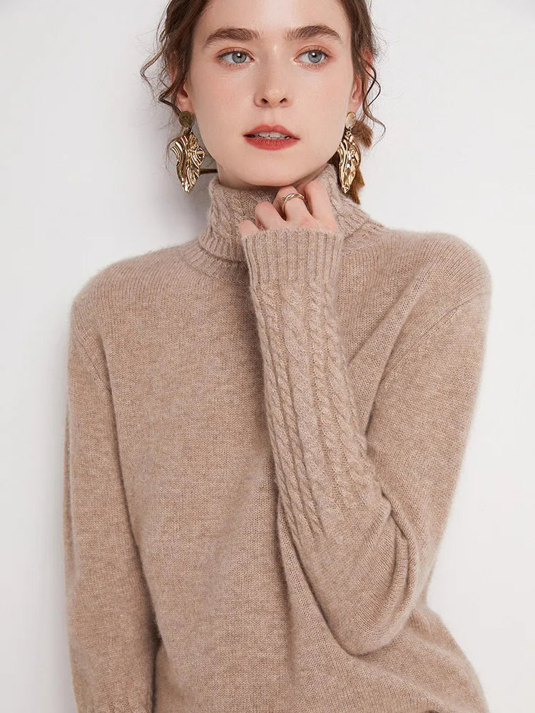 Valentina 100% Merino Turtleneck