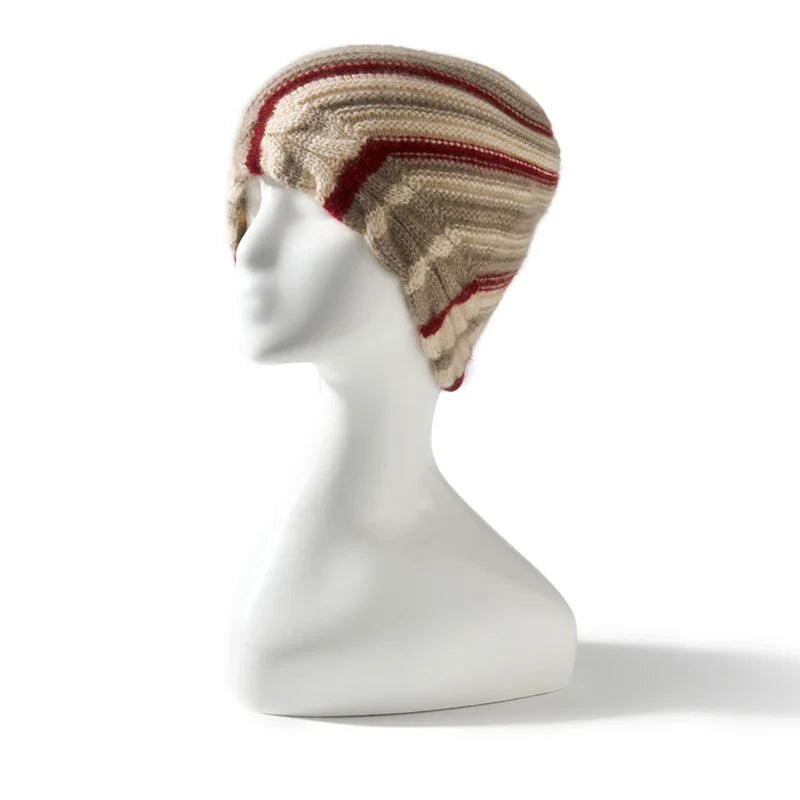 Alpine Stripe Cashmere Beanie