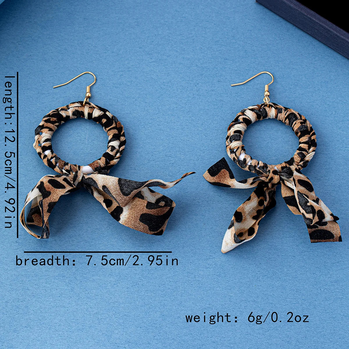 Bohemian Leopard Print Bow Knot