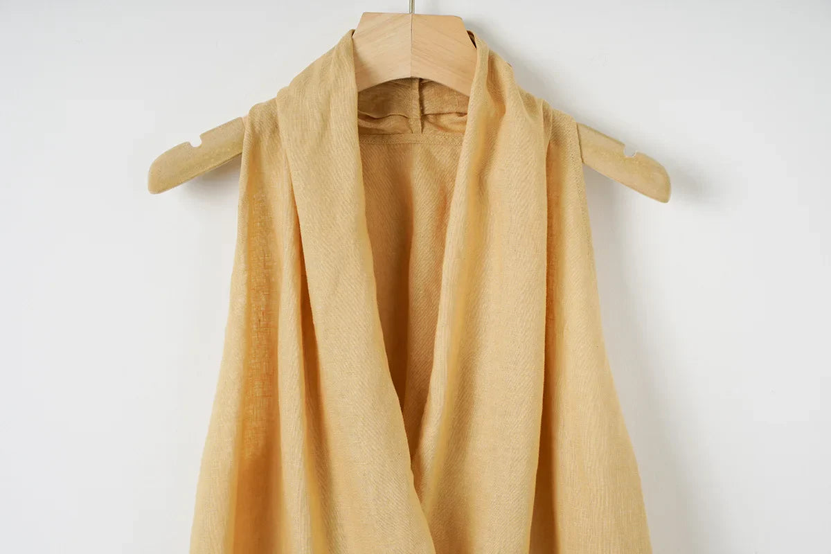 Valienne Drape Linen Vest
