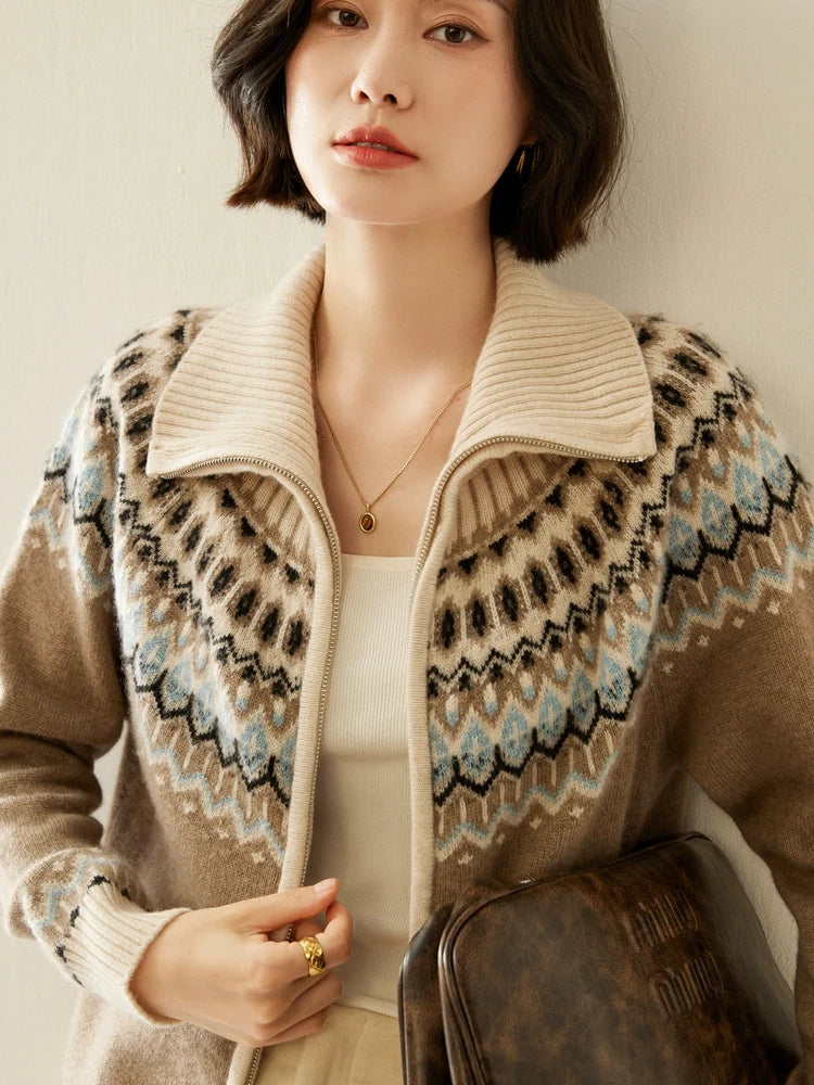 Strathan Cashmere Zip-Up
