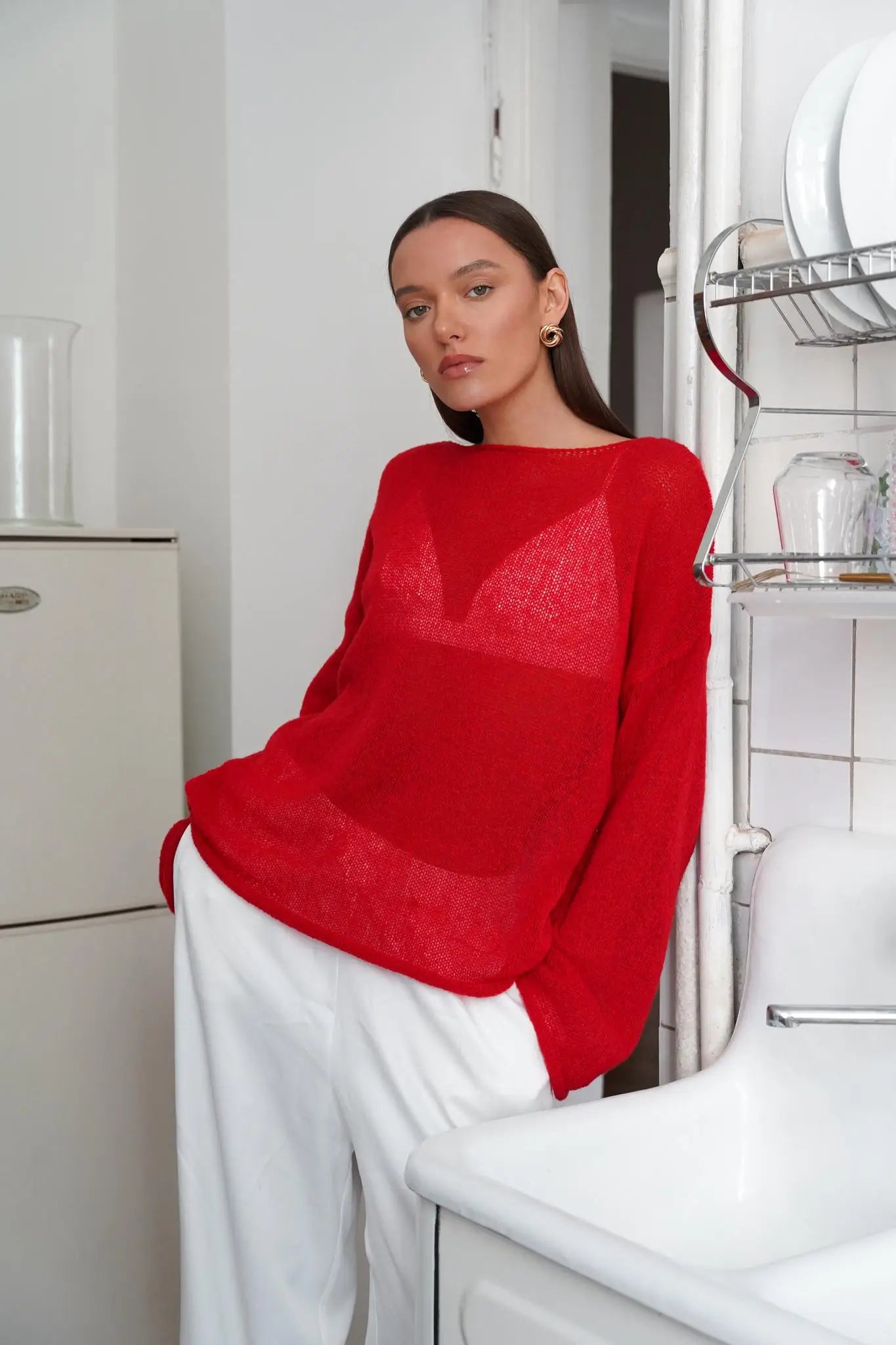 Liora Relaxed Crewneck Sweater