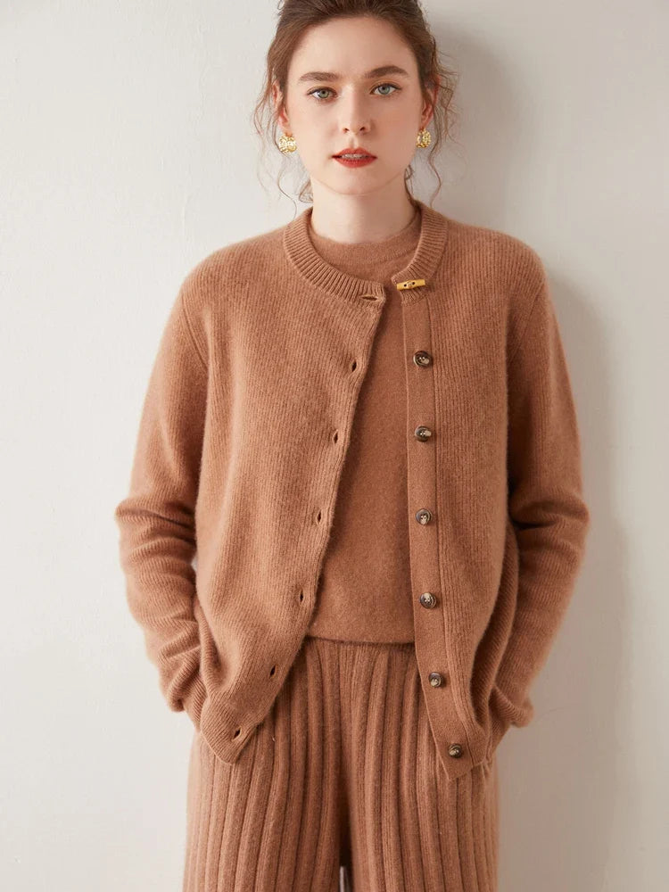 Florence Cashmere Button Cardigan