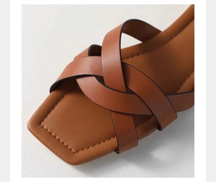 Orielle Woven Slide Sandals