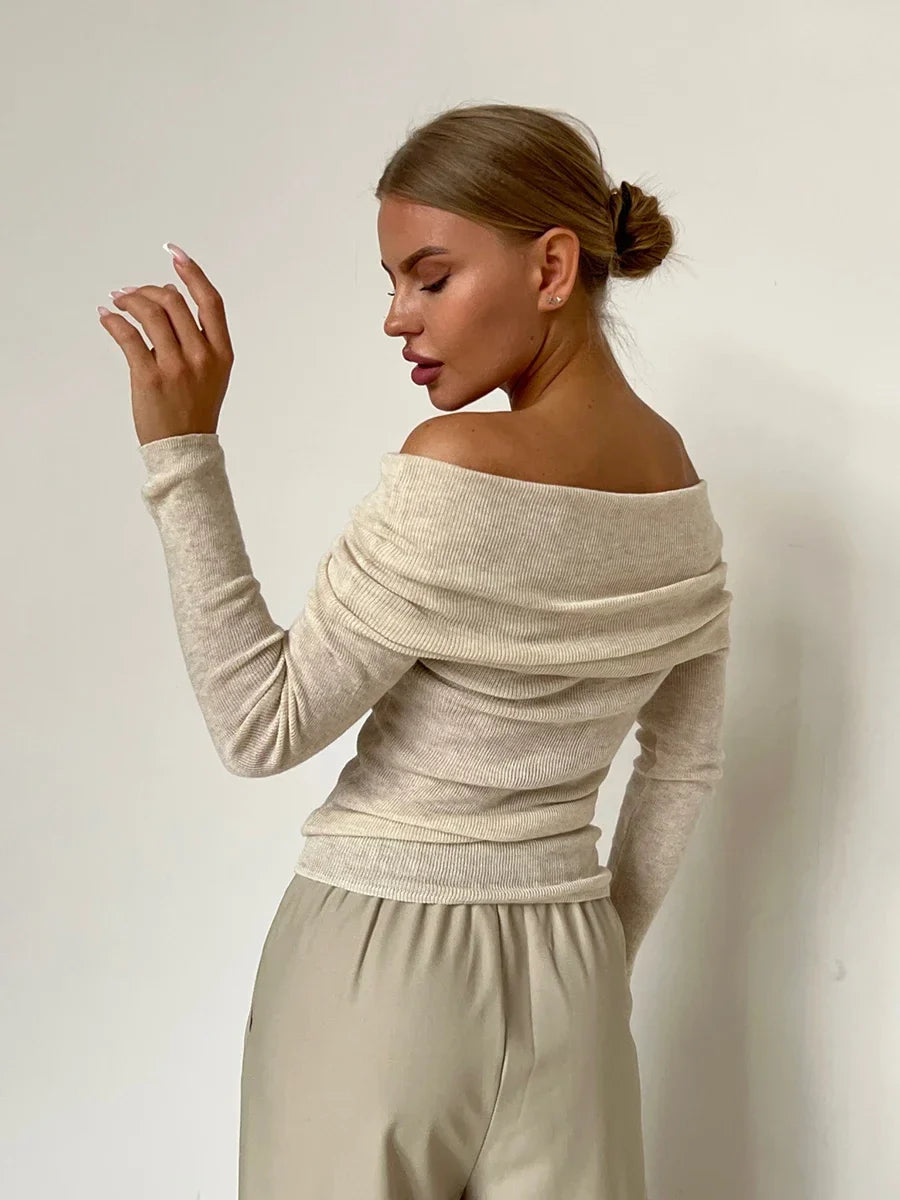 Orvieto Off-Shoulder Knit Top