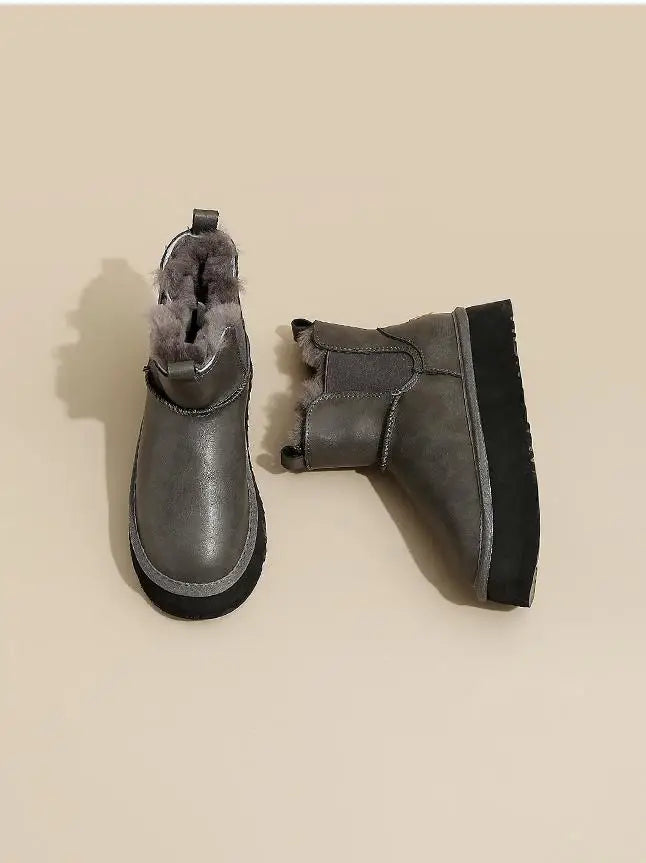 Women's Holmstead Leather Fur Boots
