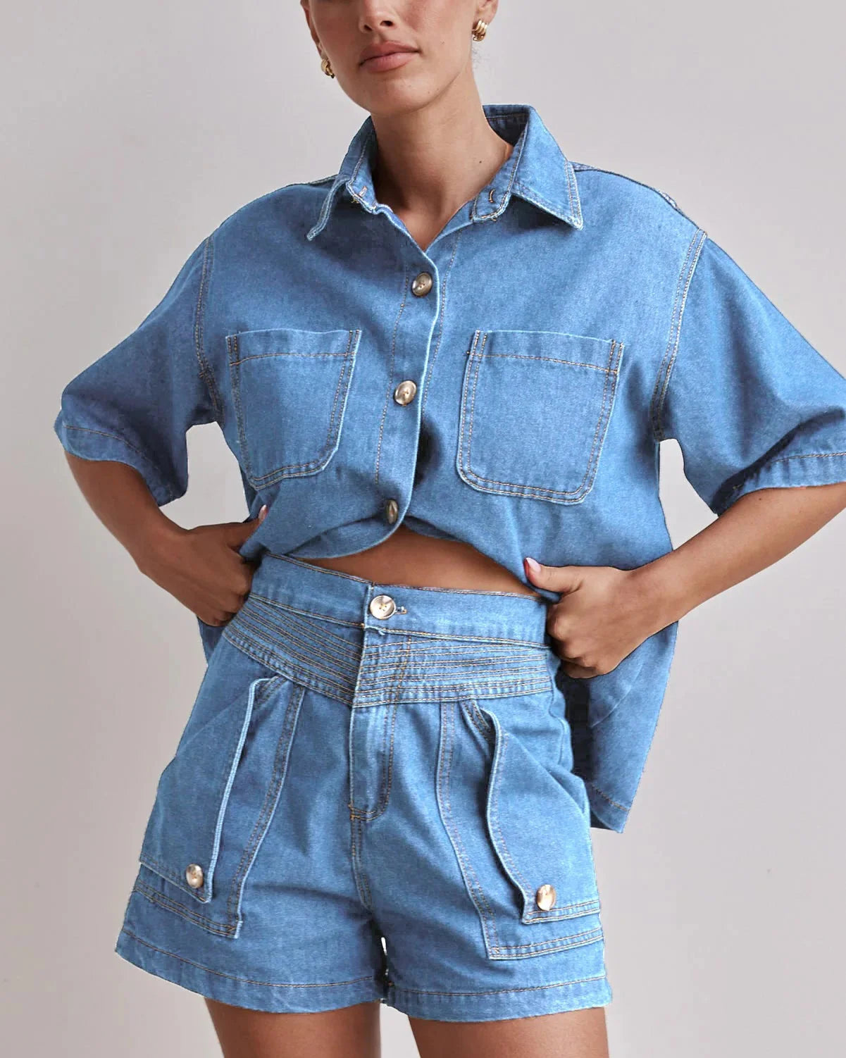 Marais 100% Cotton Denim Set