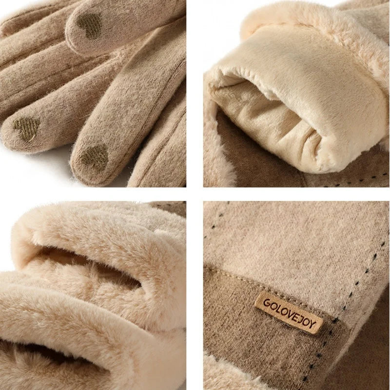 Plush Suede Touch Gloves