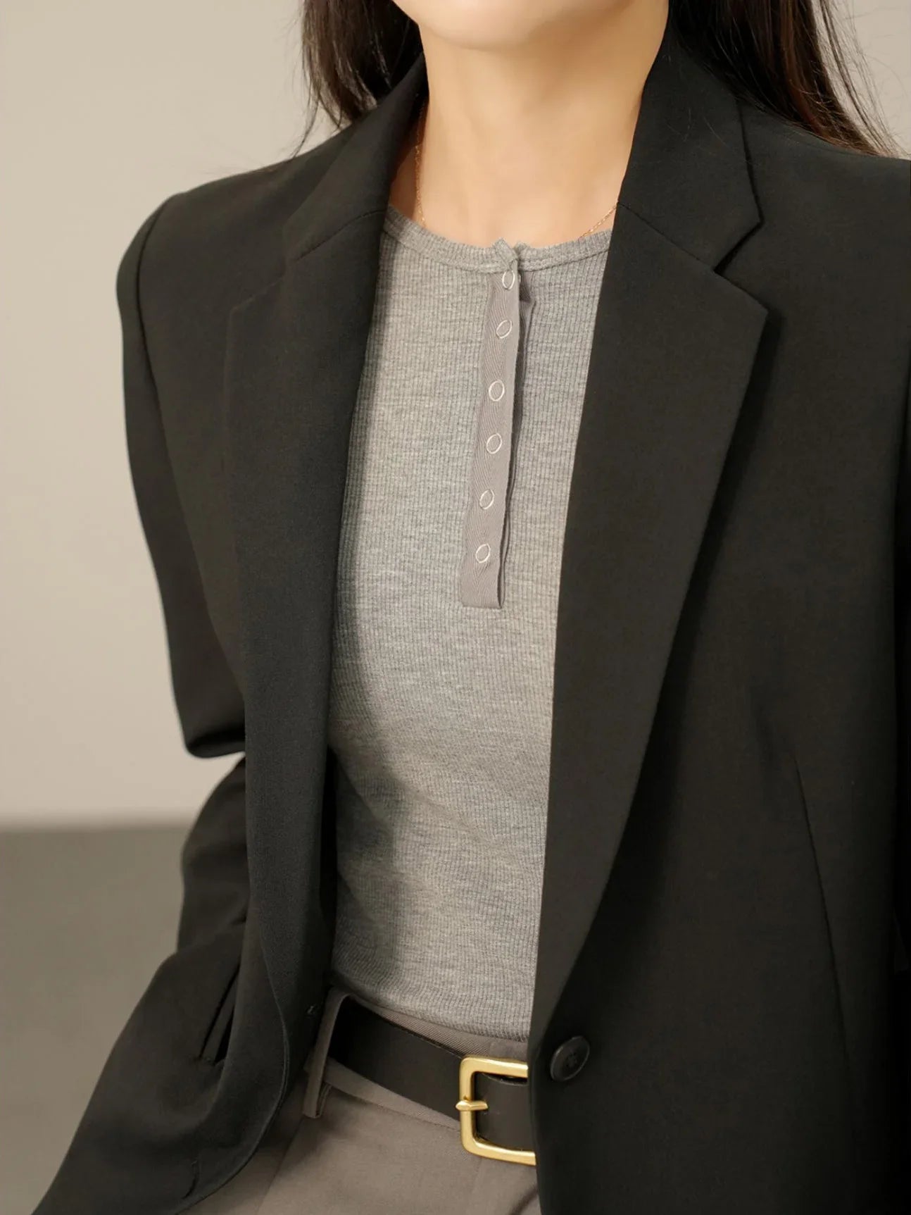 Milano Pop-Button Top