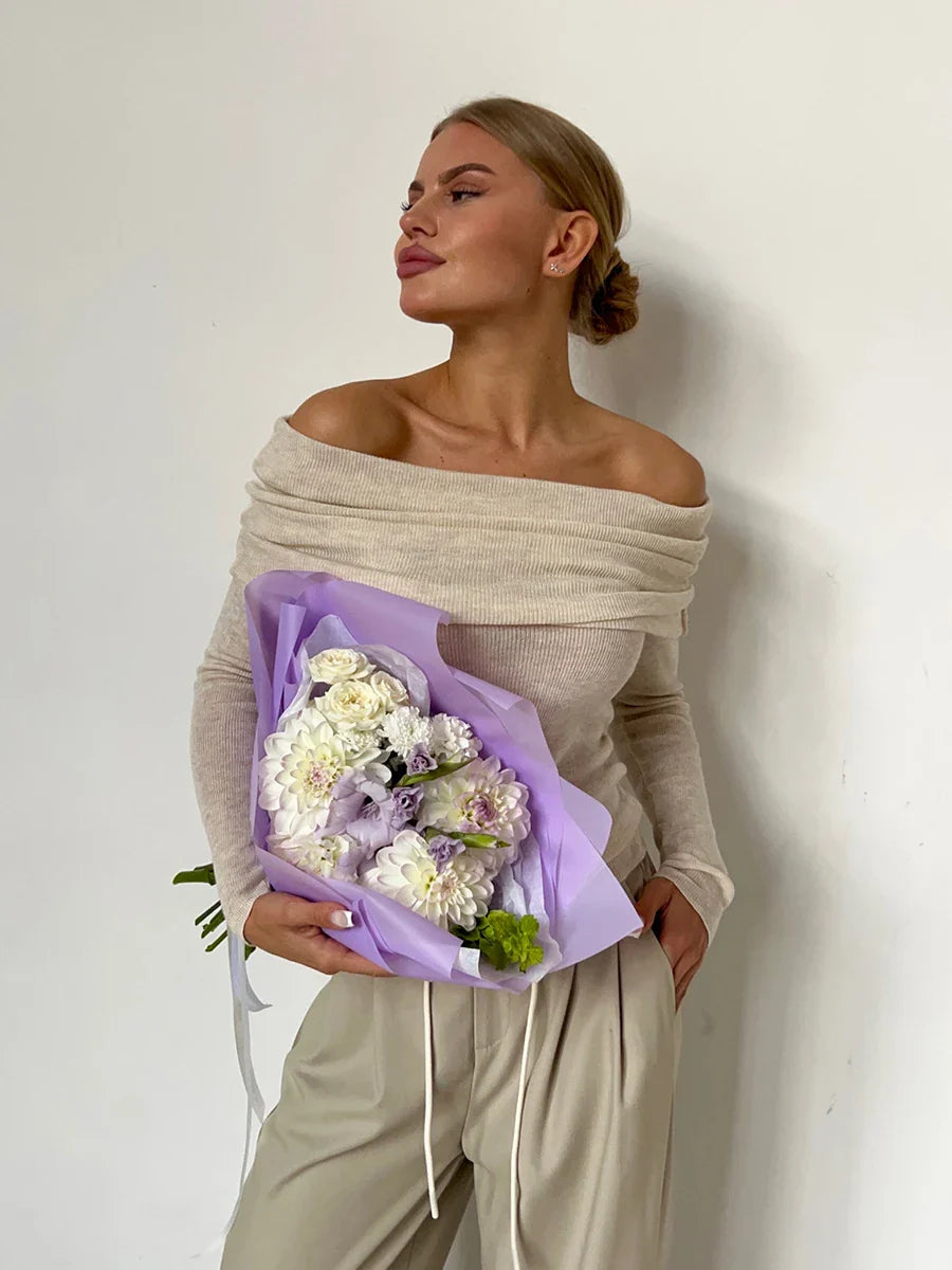 Orvieto Off-Shoulder Knit Top