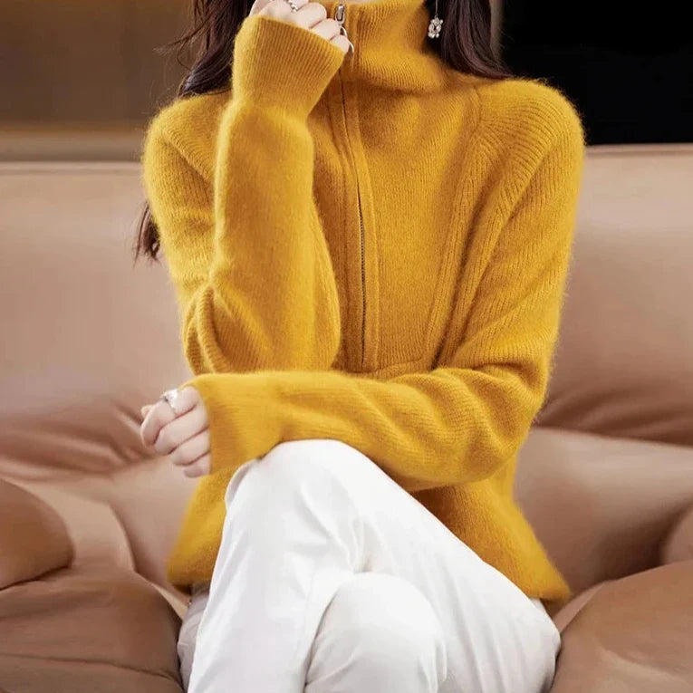 Mink Wool Half-Zip