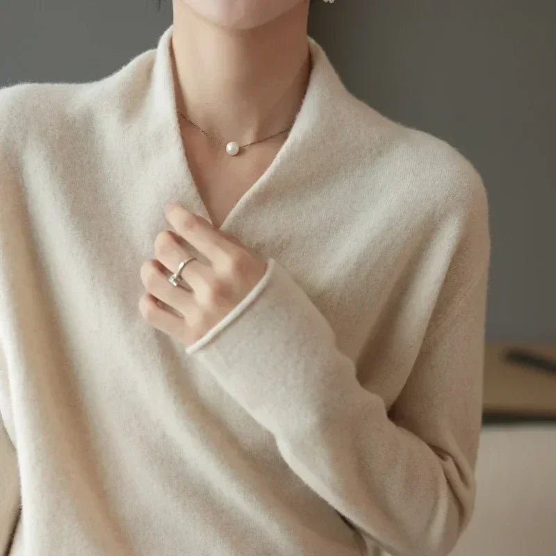 Serene V-Neck Knit Sweater