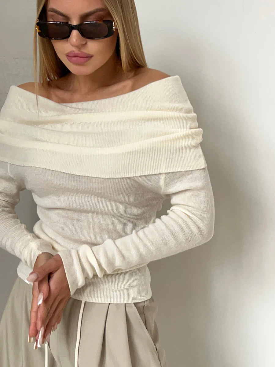 Orvieto Off-Shoulder Knit Top