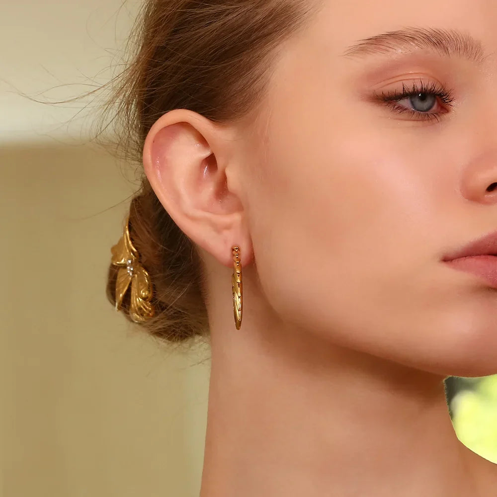 Aurelia Wing Hoop Earrings