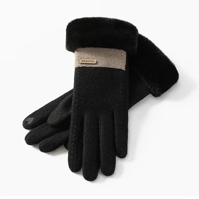 Plush Suede Touch Gloves