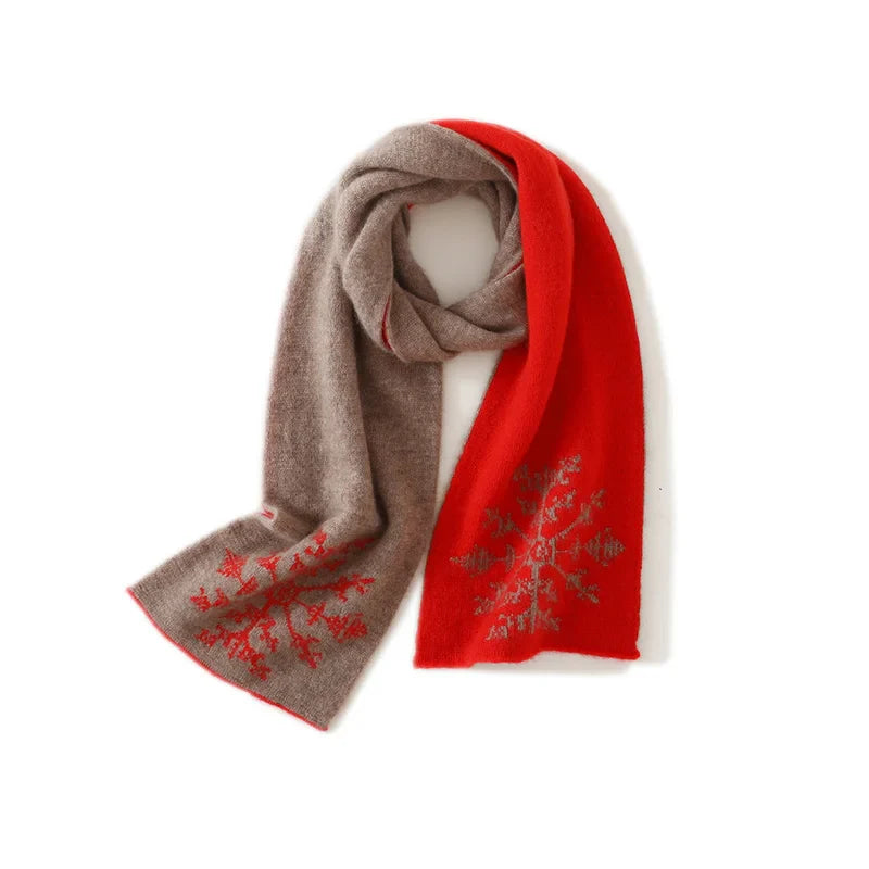Alpine Snowfall Cashmere Scarf