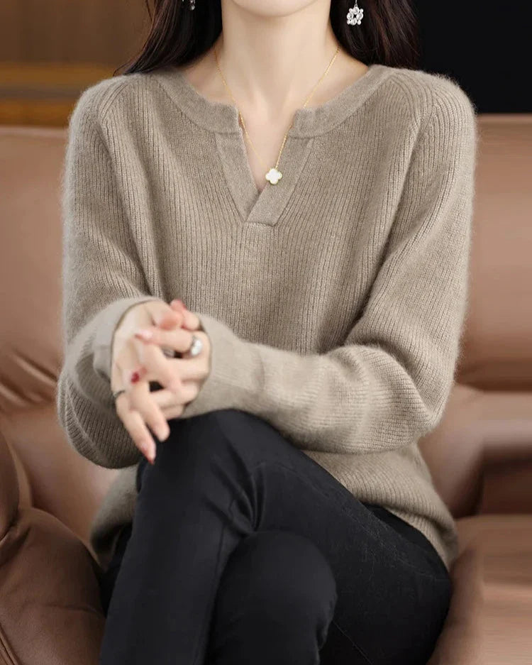 Brushed Mink Wool Pullover