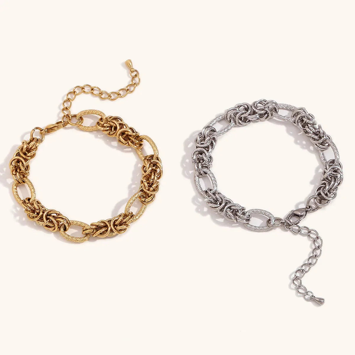 Liora Linked Knot Bracelet Stainless Steel Chain Waterproof Jewelry