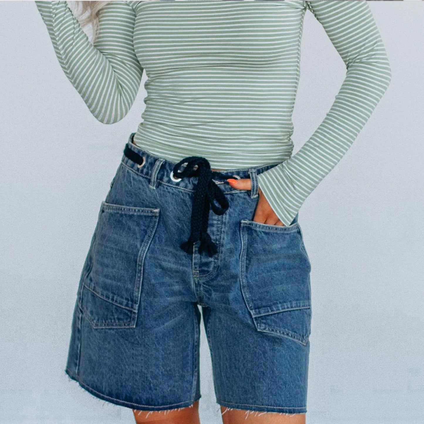 Adi Original Cotton Denim Shorts
