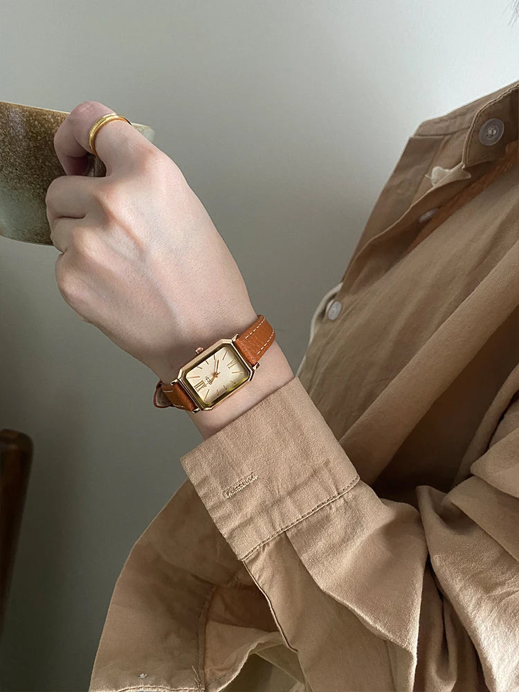 Delmere Leather Strap Watch