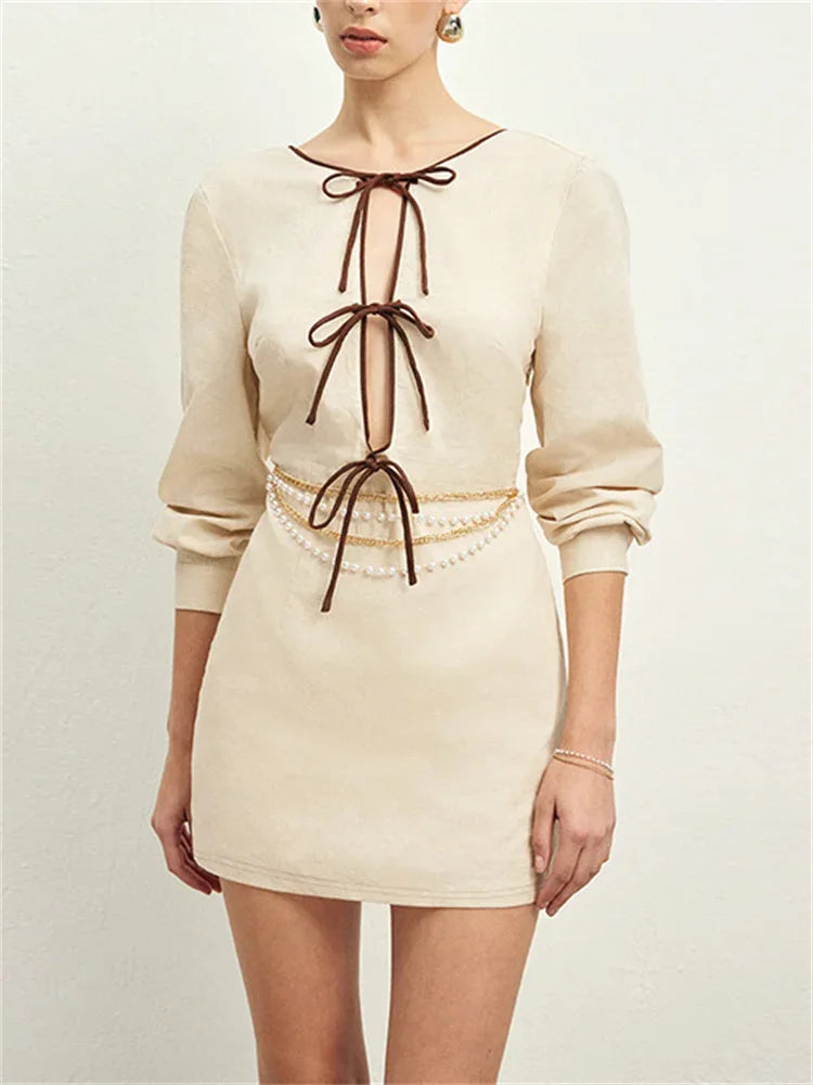 Valentina Open-Front Dress