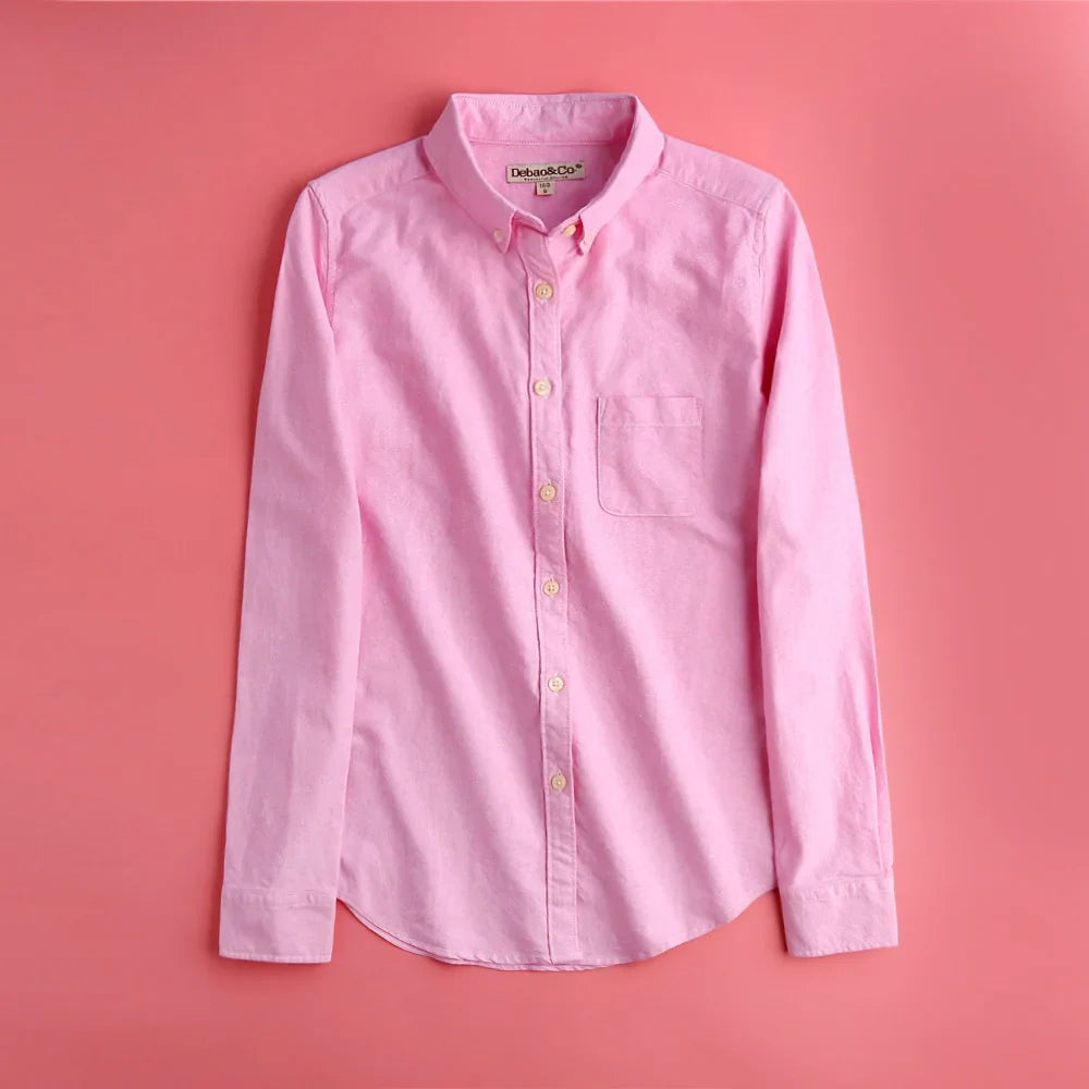 Pastel Oxford Elegant Blouses