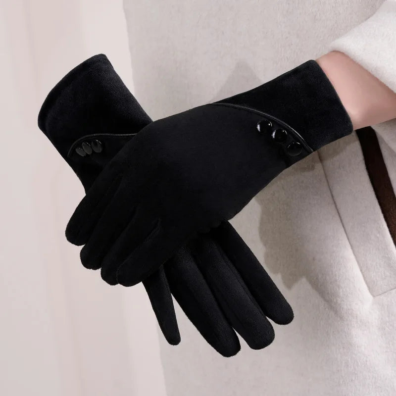 Midnight Paris Charm Suedes Gloves