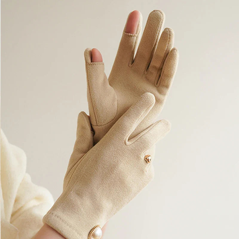 Noir Pearl Touch Gloves