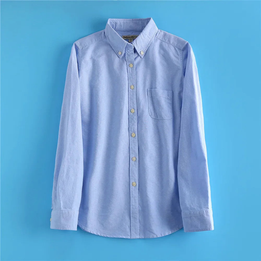 Pastel Oxford Elegant Blouses