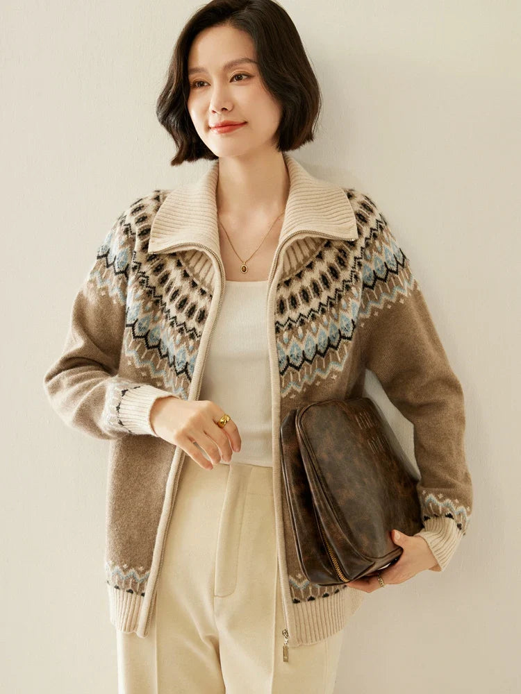 Strathan Cashmere Zip-Up