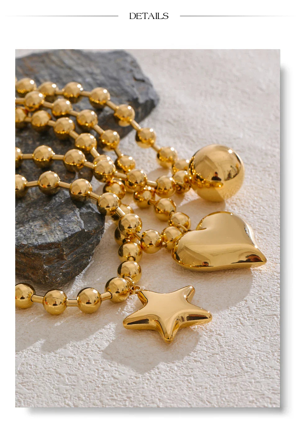 Liré Bold Star Beaded Necklace