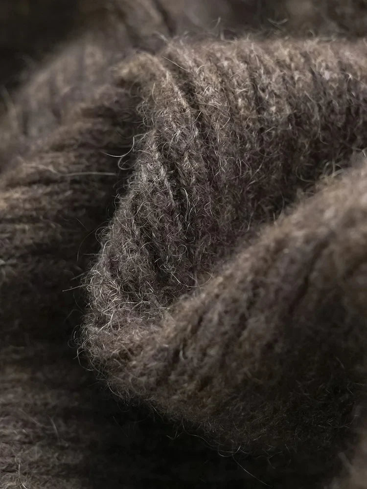 Wool Knitted Wide Leg Pants