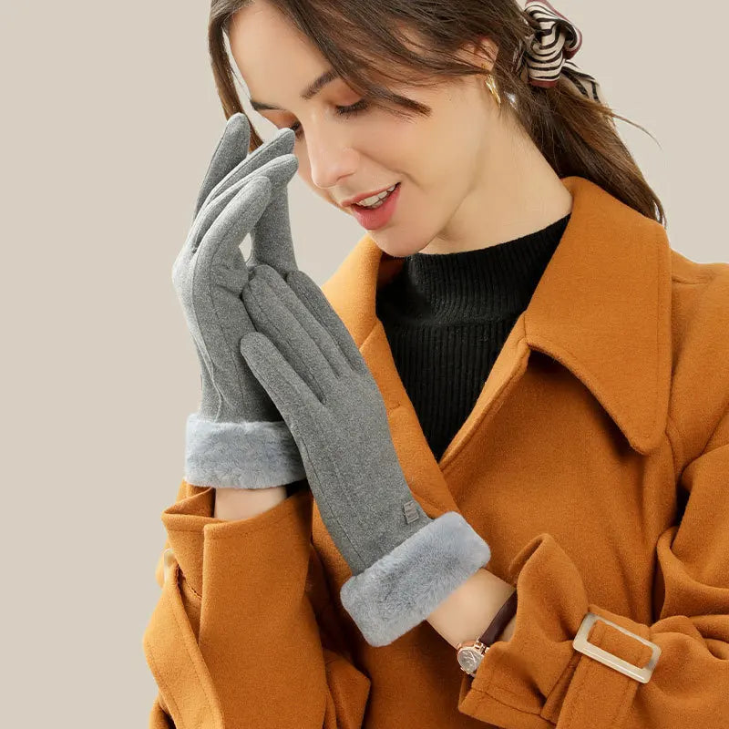 Plush Suede Touch Gloves
