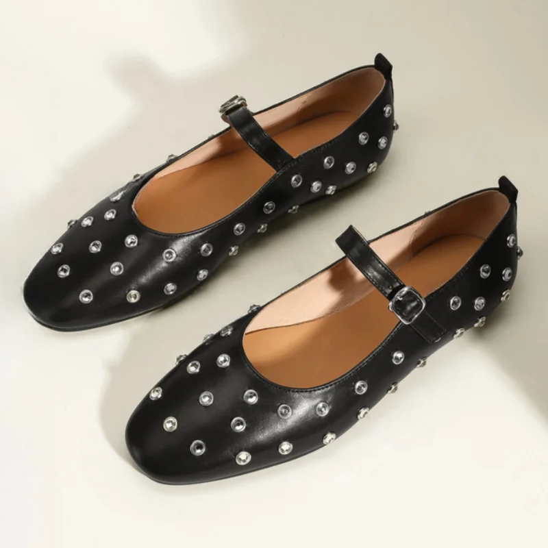 Evelyn Studded Mary Janes