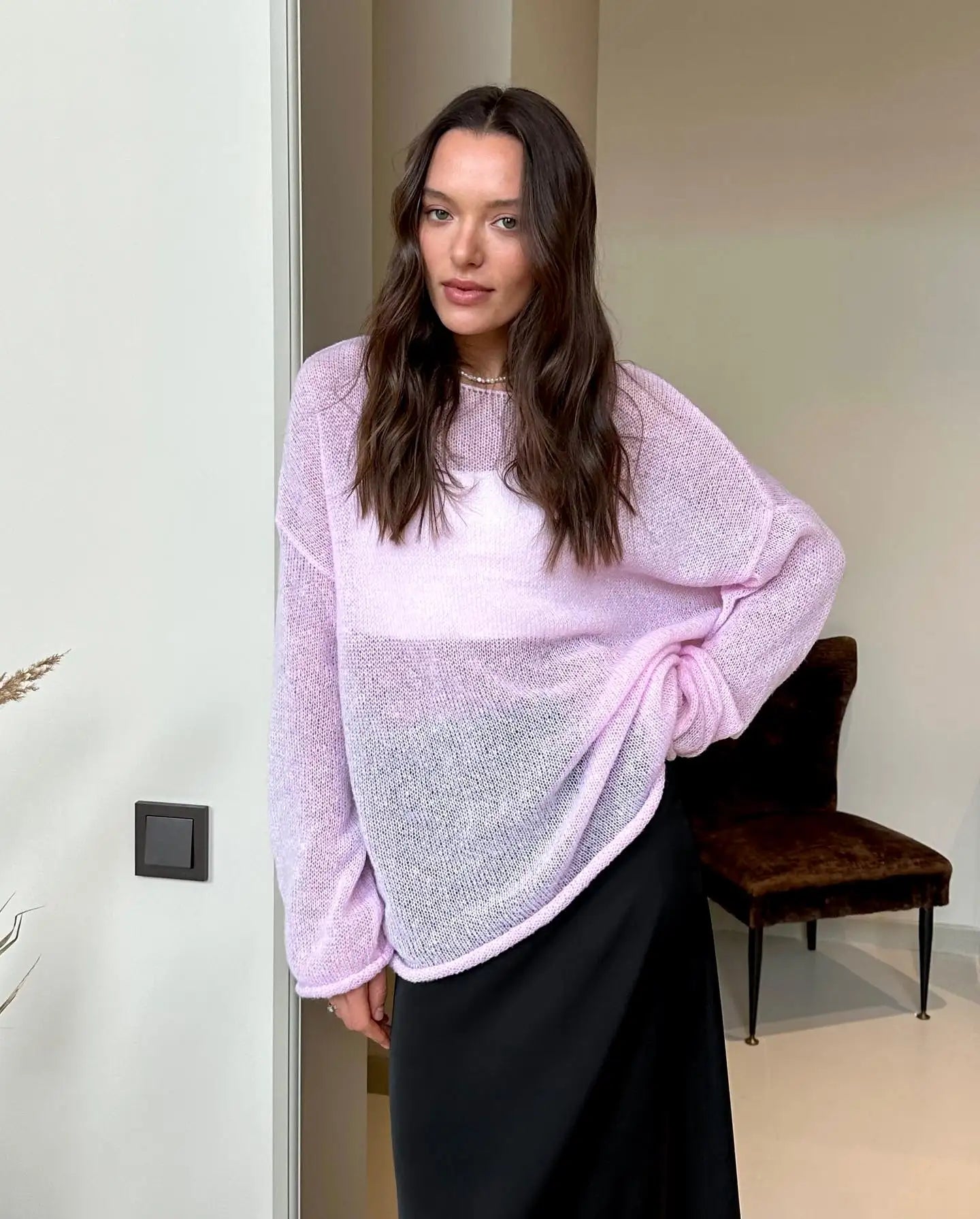 Liora Relaxed Crewneck Sweater