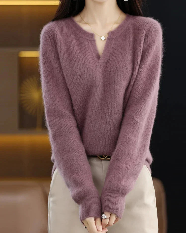 Brushed Mink Wool Pullover