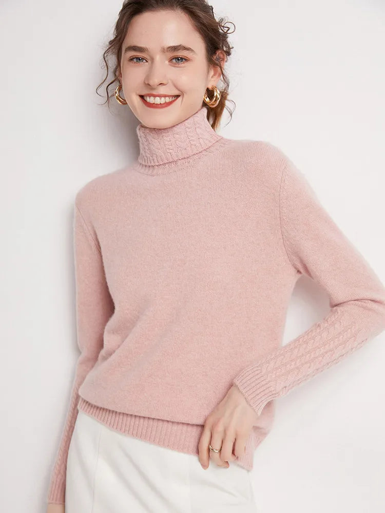 Valentina 100% Merino Turtleneck