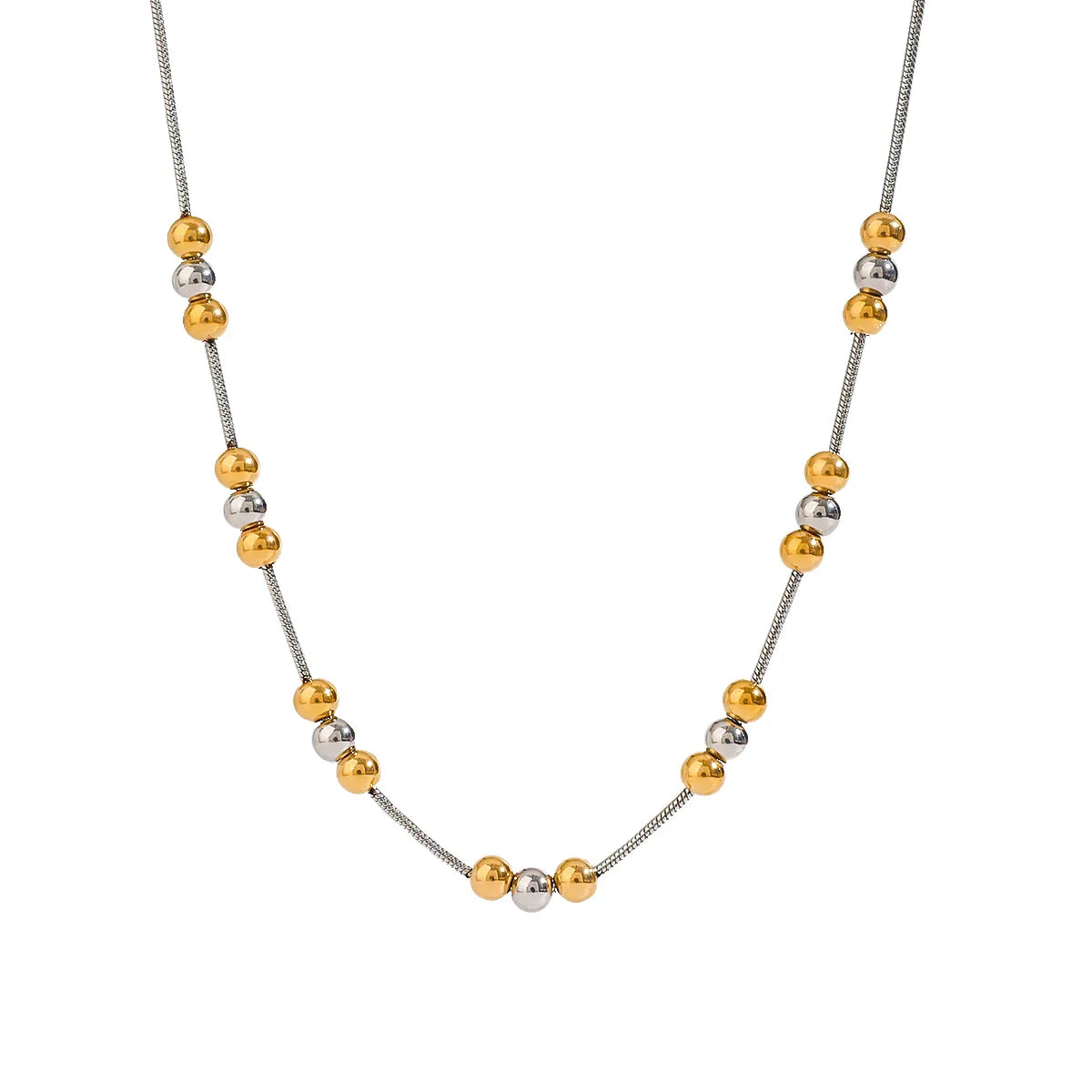 Zora Gold Silver Ball Necklace