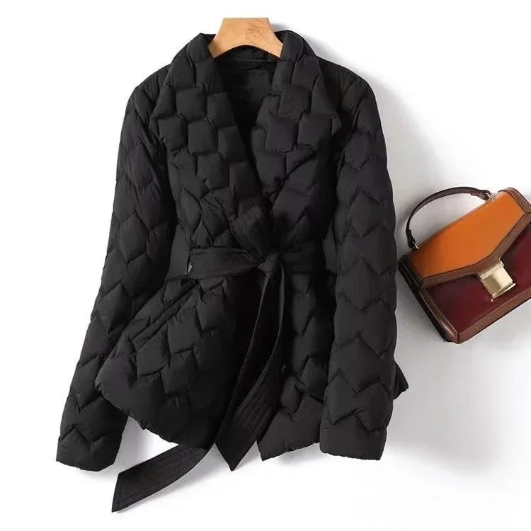 Marlow Quilted Wrap Coat