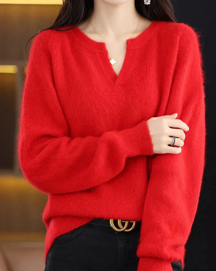 Brushed Mink Wool Pullover