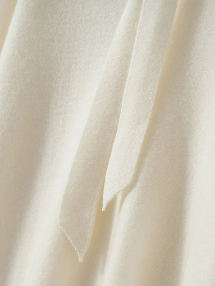 Selene Scarf-Collar Cashmere Pullover