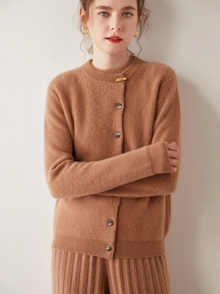 Florence Cashmere Button Cardigan