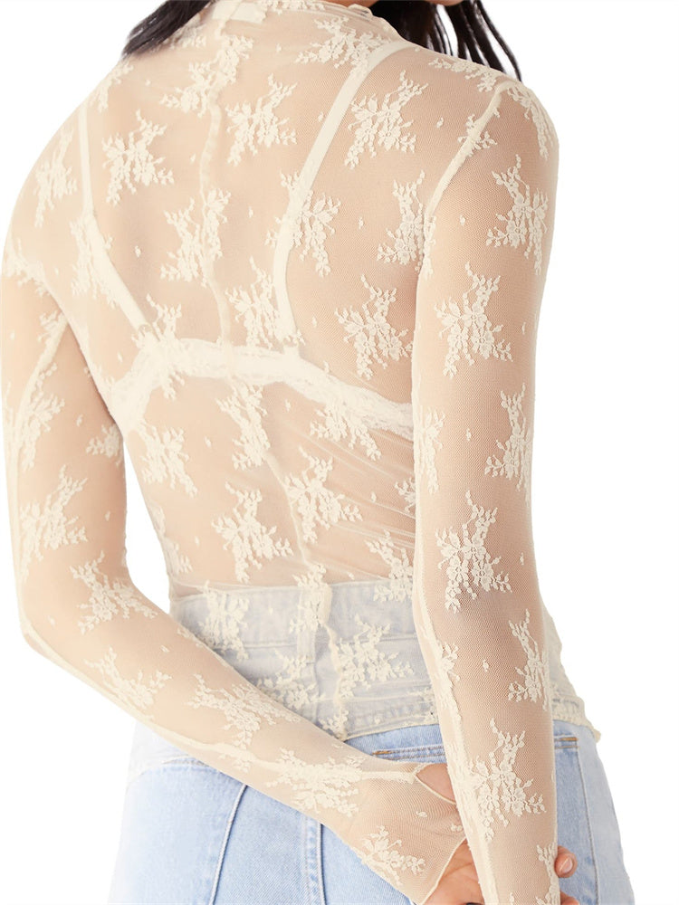 Liana Lace Transparent Top