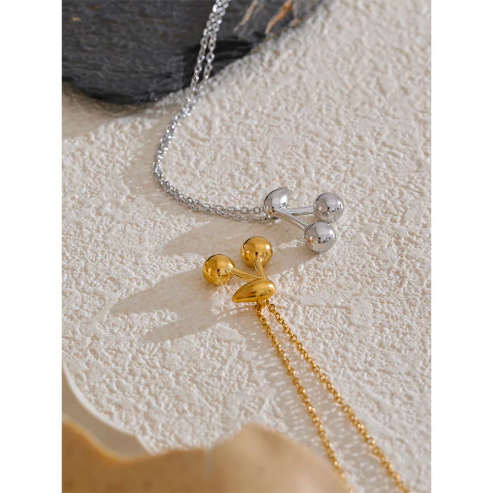 Miroir Cherry Pendant Necklace