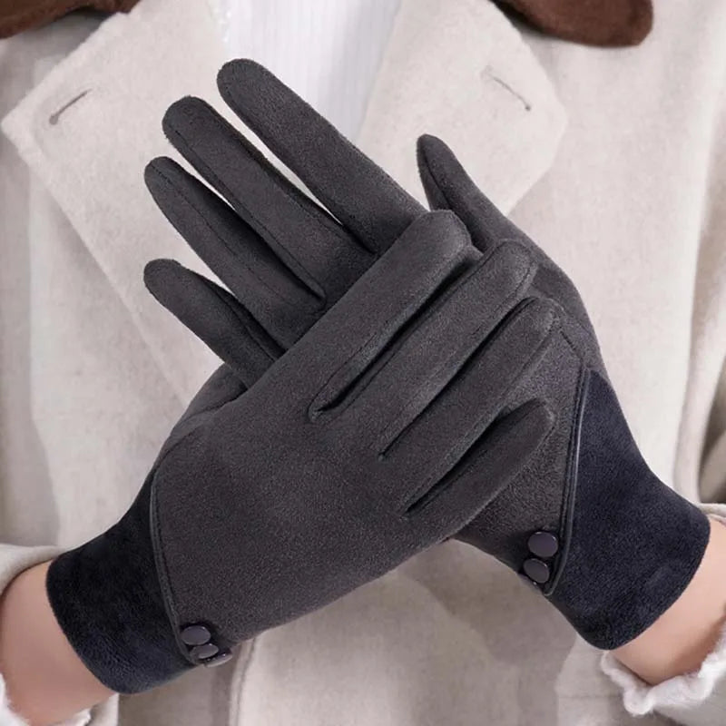 Midnight Paris Charm Suedes Gloves